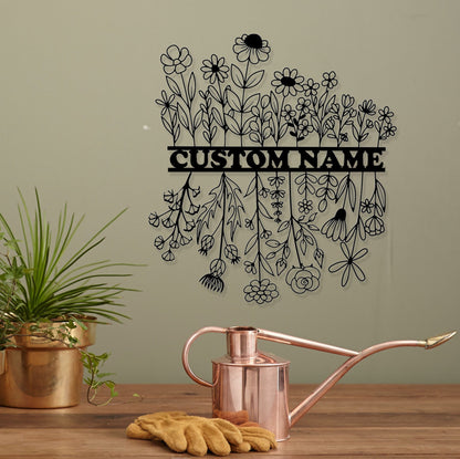 Customized Garden Sign,Flower Sign,Garden Wall Art,Personalized Garden decor,Garden Gate Sign,Grandma's Garden Gift,Outdoor Decor
