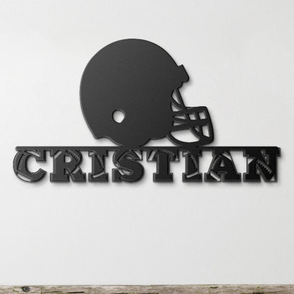 Custom Football Metal Sign, Custom Name Football Wall Art, Football Name Sign, Football Metal Home Decor, Soccer Player Name, Soccer Metal
