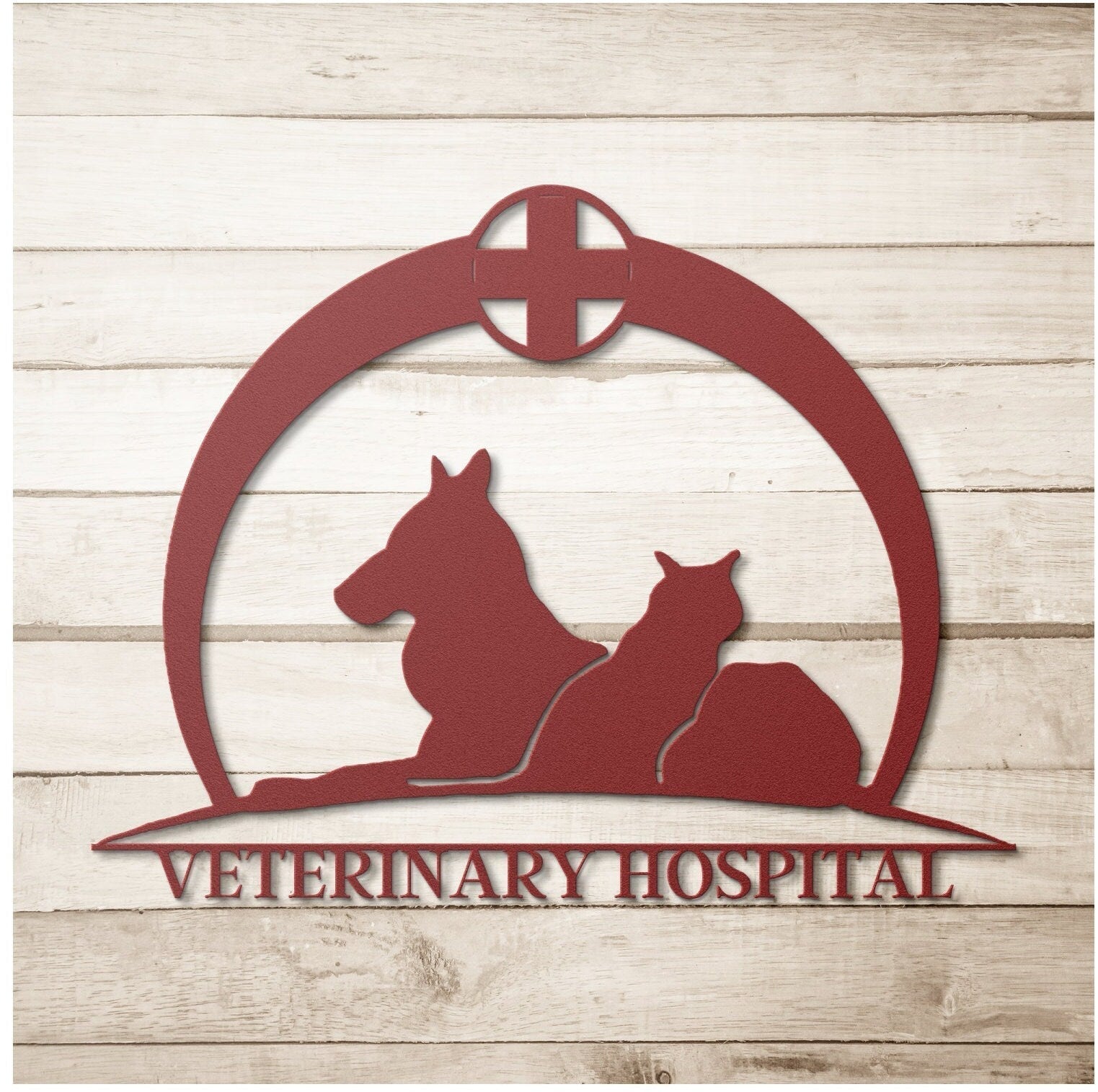Veterinary Hospital Metal Sign, Veterinary Gift, Personalized Vet Gift, Veterinary Art, Gift For Veterinarian, Vet Room Decor