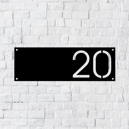 Metal Modern House Number Sign | Modern Address Sign | Modern Address | Art Decor Address Sign | Metal Address Sign | Address Plaque