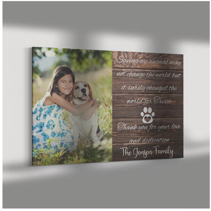 Veterinarian Thank You Gift, Veterinary Office Gift, Veterinarian Appreciation Canva, Gift For Veterinary Doctor, Pet Photo Gifts