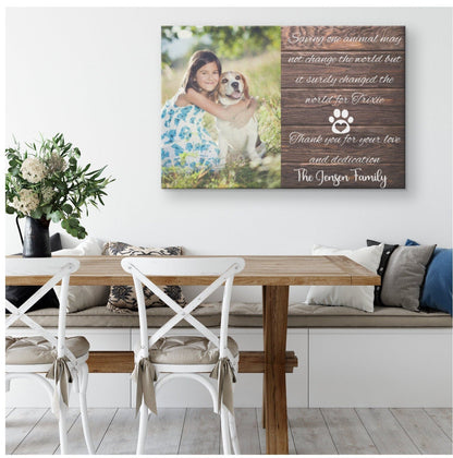 Veterinarian Thank You Gift, Veterinary Office Gift, Veterinarian Appreciation Canva, Gift For Veterinary Doctor, Pet Photo Gifts