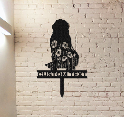 Custom Bernese Mountain dog Memorial Stake Sign,Pet Grave Markers Sign, Metal Sign With Stake,Pet Loss Gift,Sympathy Sign, Remembrance Stake