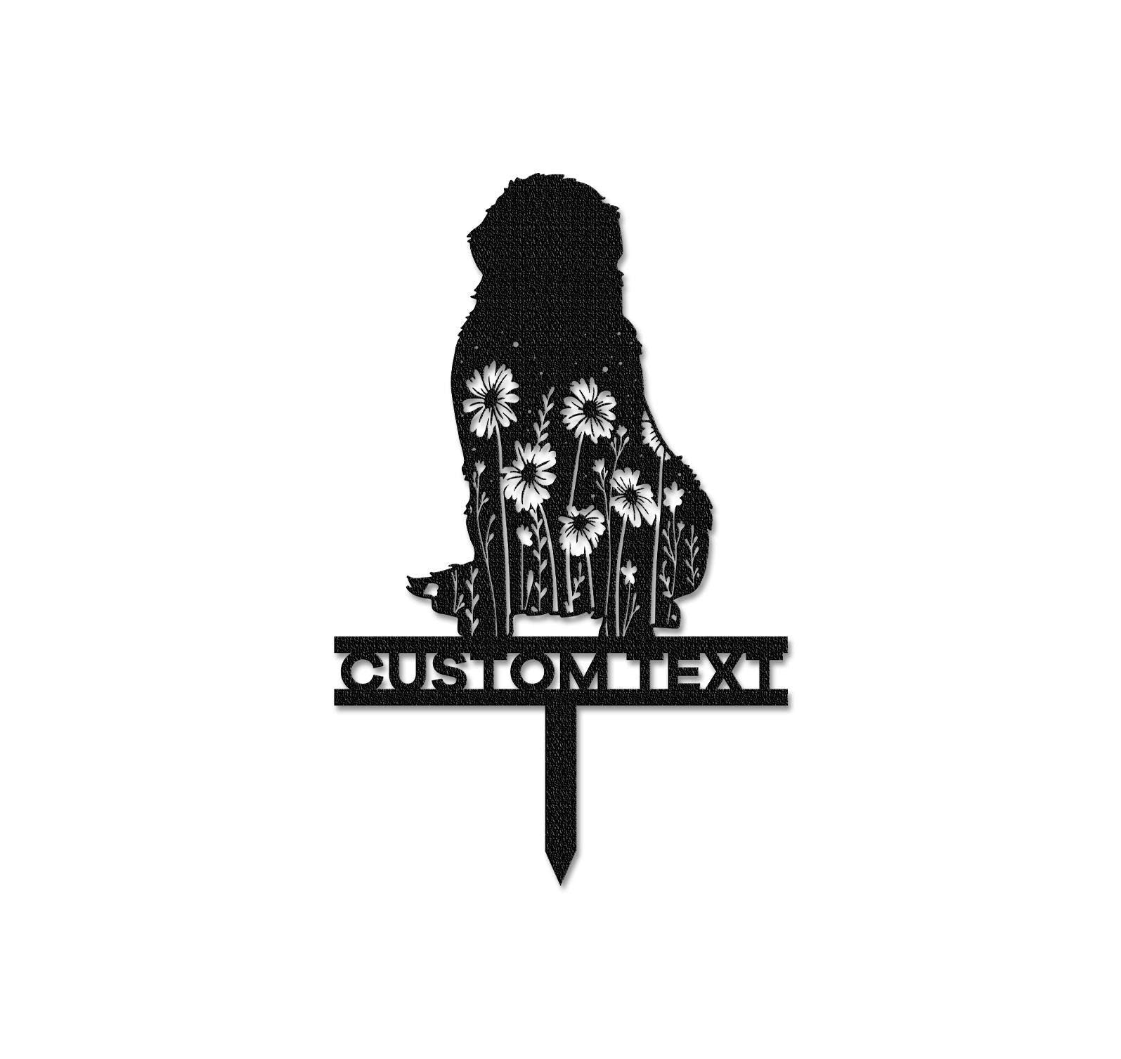 Custom Bernese Mountain dog Memorial Stake Sign,Pet Grave Markers Sign, Metal Sign With Stake,Pet Loss Gift,Sympathy Sign, Remembrance Stake