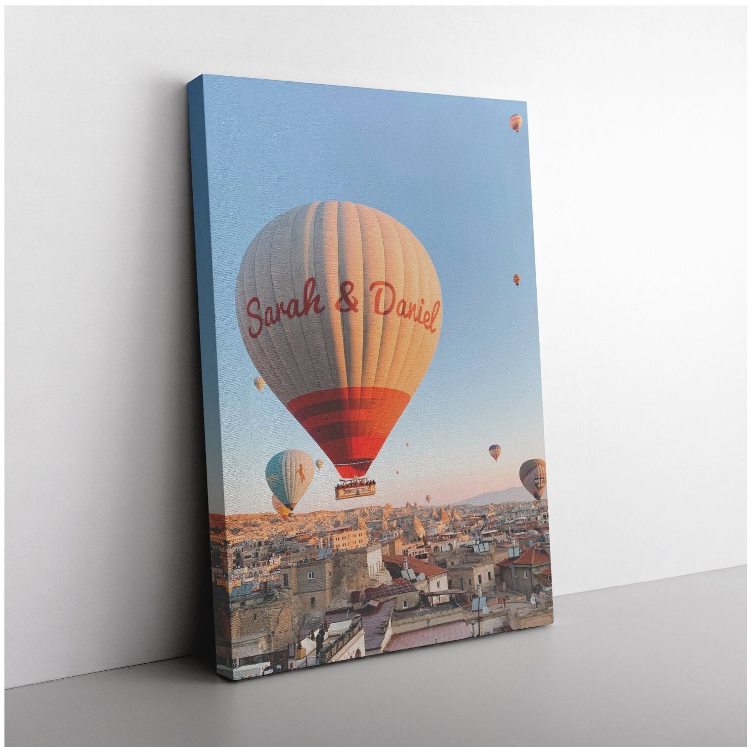 Personalized Canvas Print, Canvas Wall Art Custom Names, Wedding Gift For Couple Unique, First Anniversary Gift For Couple, Surreal Photo