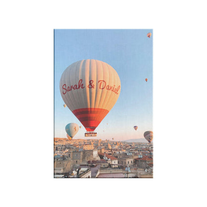 Personalized Canvas Print, Canvas Wall Art Custom Names, Wedding Gift For Couple Unique, First Anniversary Gift For Couple, Surreal Photo