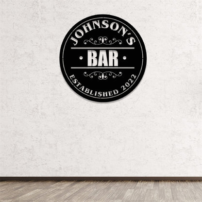Custom Bar Sign With LED Lights,Personalized Bar Metal Wall Art,Bar Decor,Custom Pub Sign,Man Cave Decor,Outdoor Patio Sign,Outdoor Decor