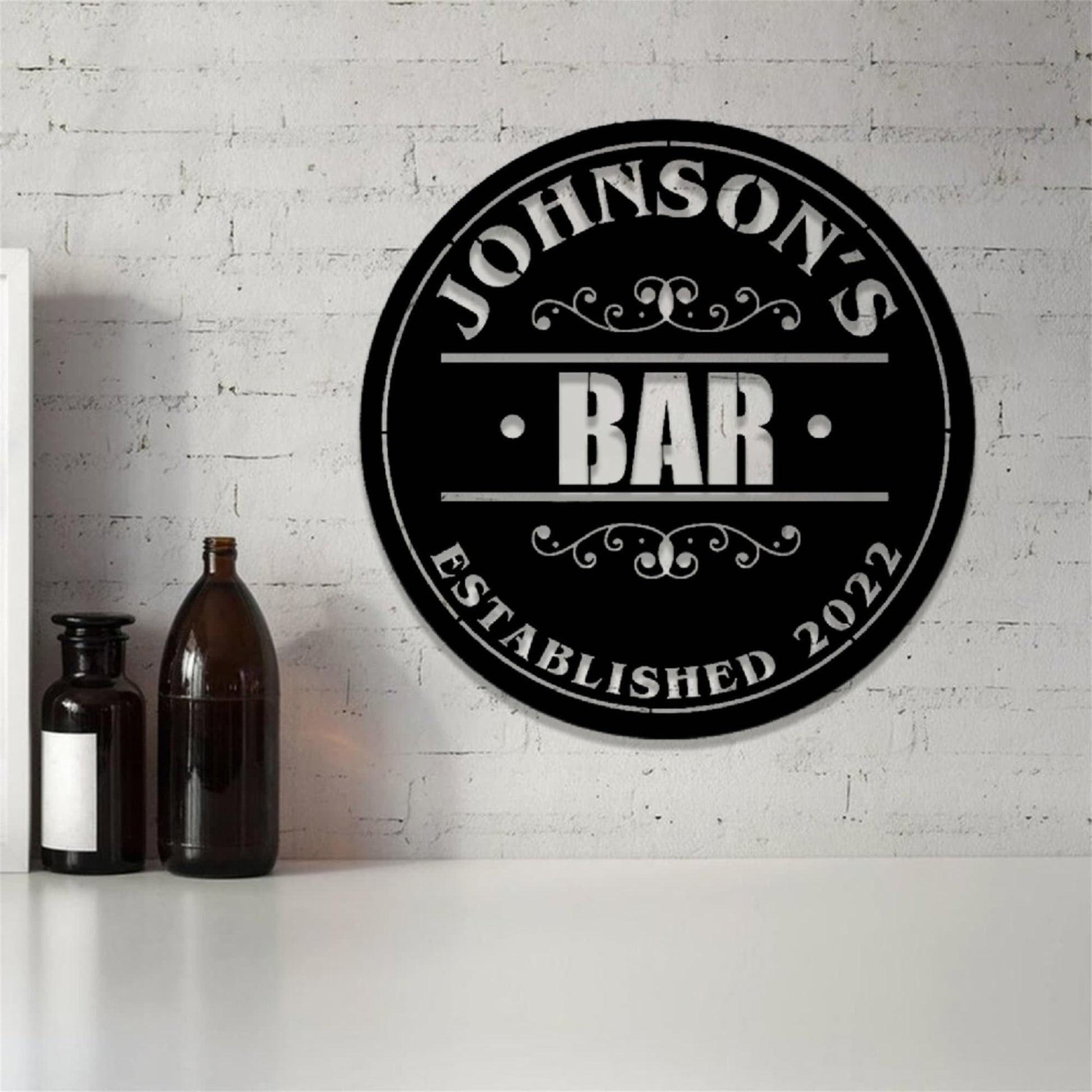 Custom Bar Sign With LED Lights,Personalized Bar Metal Wall Art,Bar Decor,Custom Pub Sign,Man Cave Decor,Outdoor Patio Sign,Outdoor Decor