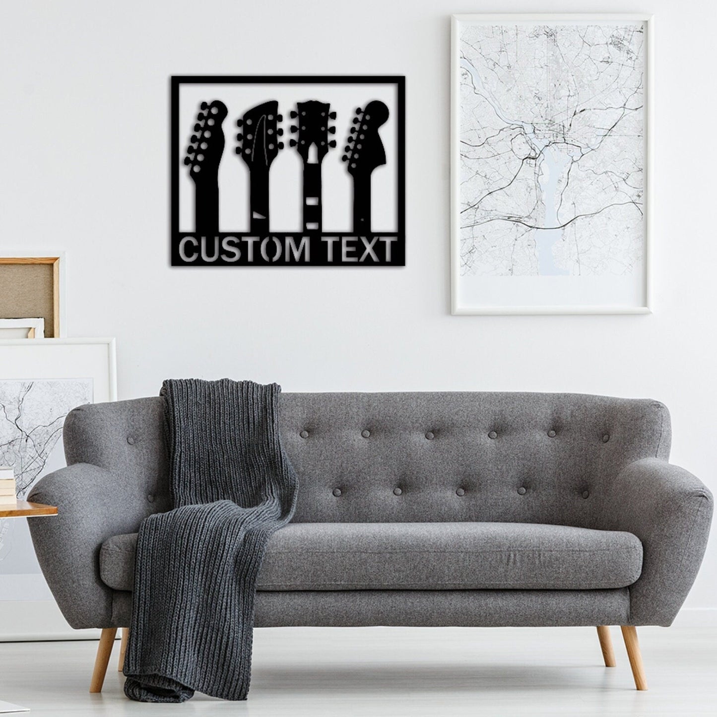 Custom Guitar Metal Sign,Custom Guitar Wall decor, Personalized Guitar Player Metal Sign, Music Room,Guitar Monogram,Musician Gift