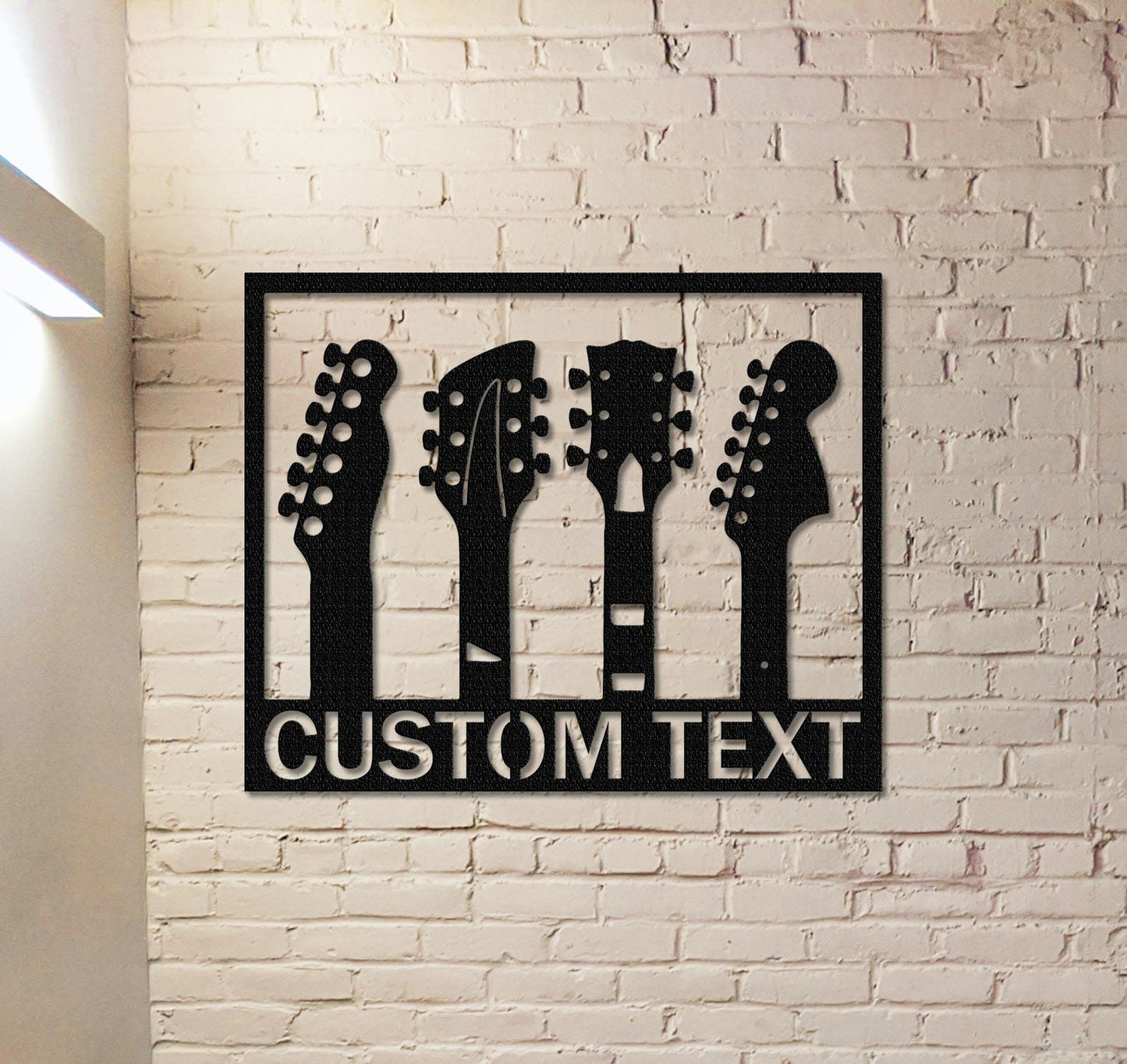 Custom Guitar Metal Sign,Custom Guitar Wall decor, Personalized Guitar Player Metal Sign, Music Room,Guitar Monogram,Musician Gift