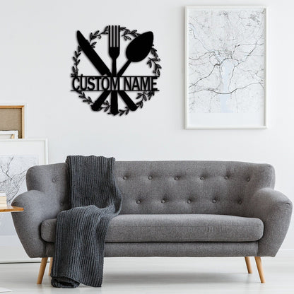 Custom Kitchen Metal Sign,Personalized Kitchen Wall Art,Kitchen Decor,Dining Room,Housewarming gift,Nana's Kitchen,Mothers day Gift