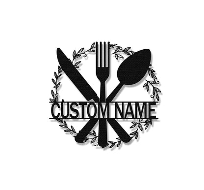 Custom Kitchen Metal Sign,Personalized Kitchen Wall Art,Kitchen Decor,Dining Room,Housewarming gift,Nana's Kitchen,Mothers day Gift