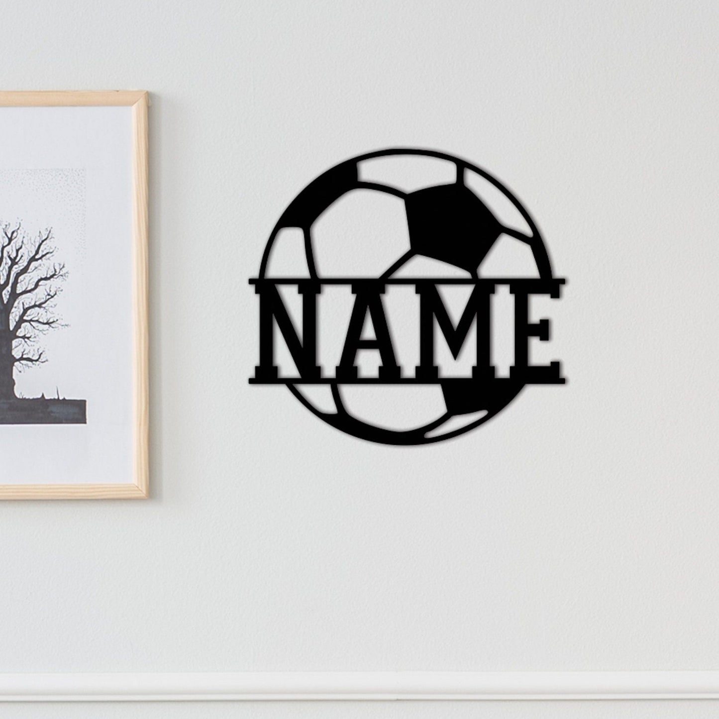 Custom Soccer Metal Sign,Personalized Soccer Metal Wall Art,Soccer Player Metal Sign,Soccer Wall Decor,Sport Sign,Soccer Player Name Sign