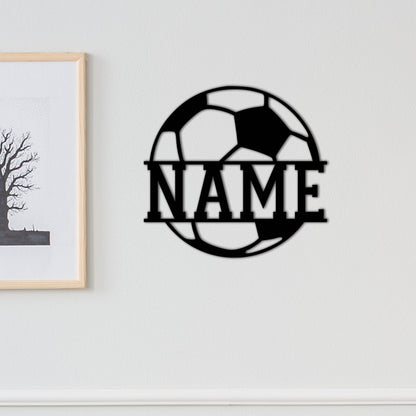 Custom Soccer Metal Sign,Personalized Soccer Metal Wall Art,Soccer Player Metal Sign,Soccer Wall Decor,Sport Sign,Soccer Player Name Sign