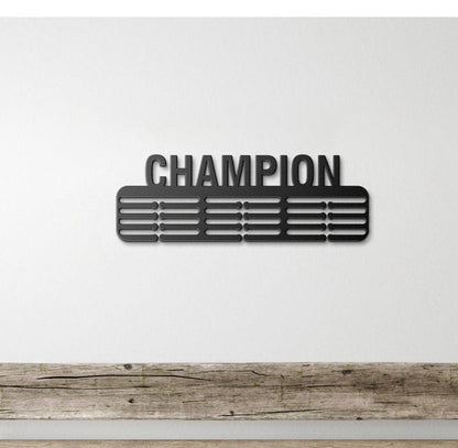 Champion Medal Hanger, Medal Display, Inspirational Medal Hanger, Metal Medal Holder, Sports Medal Rack, Sports Metal Sign, Sports Lovers