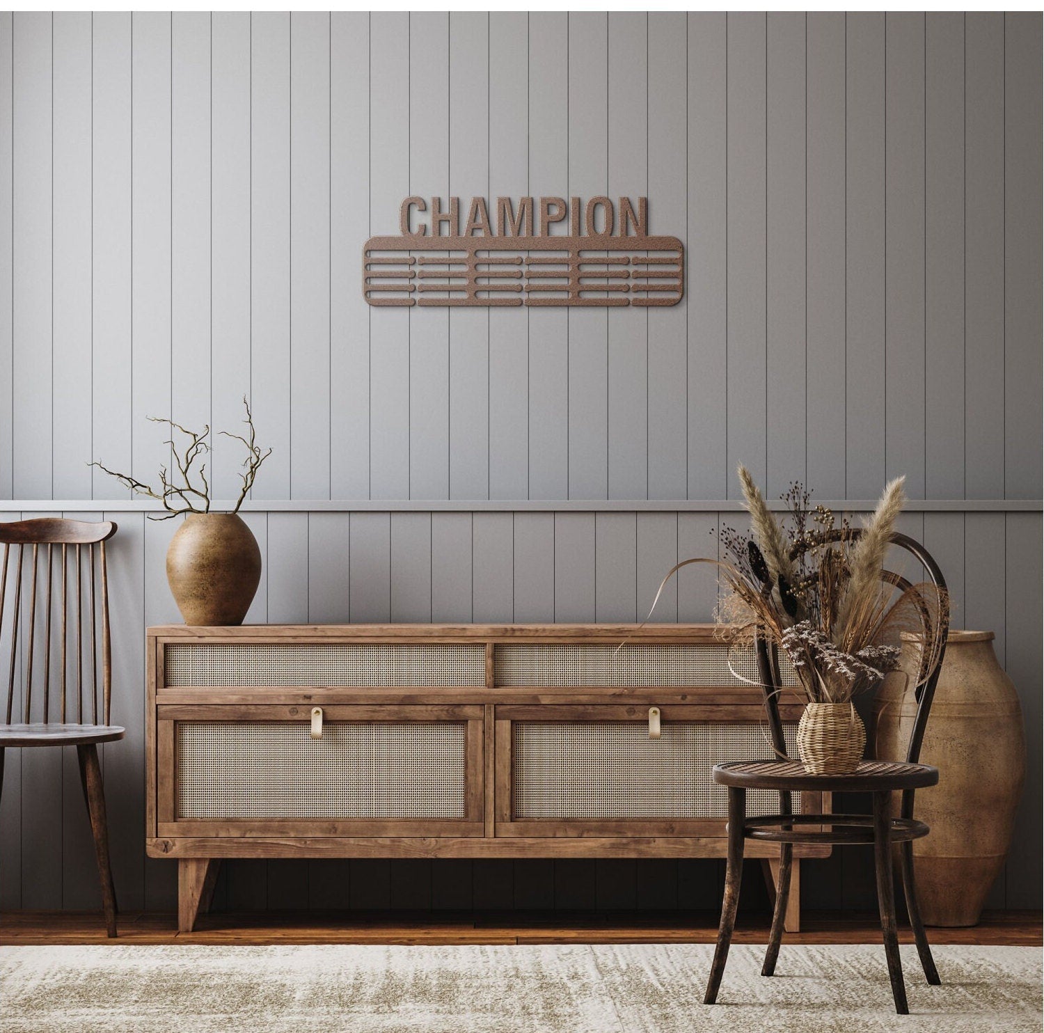 Champion Medal Hanger, Medal Display, Inspirational Medal Hanger, Metal Medal Holder, Sports Medal Rack, Sports Metal Sign, Sports Lovers