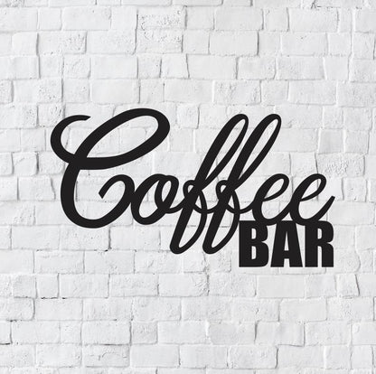 Coffee Bar Metal Wall Art / Coffee Wall Decor / Metal Wall Decor / Home Decor / Coffee Bar Home Decor / Metal Wall Art Words / Wall Art