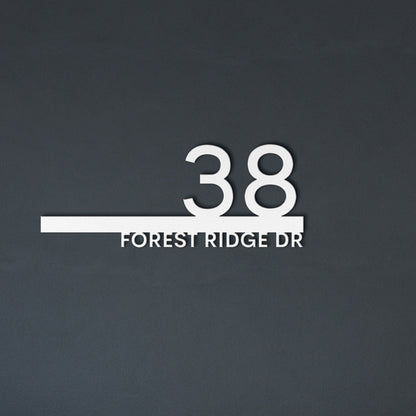 Custom Metal Address Sign, Metal House Numbers, Large Metal Sign, Modern Address Sign, Metal Address Plaque, Custom Street Sign