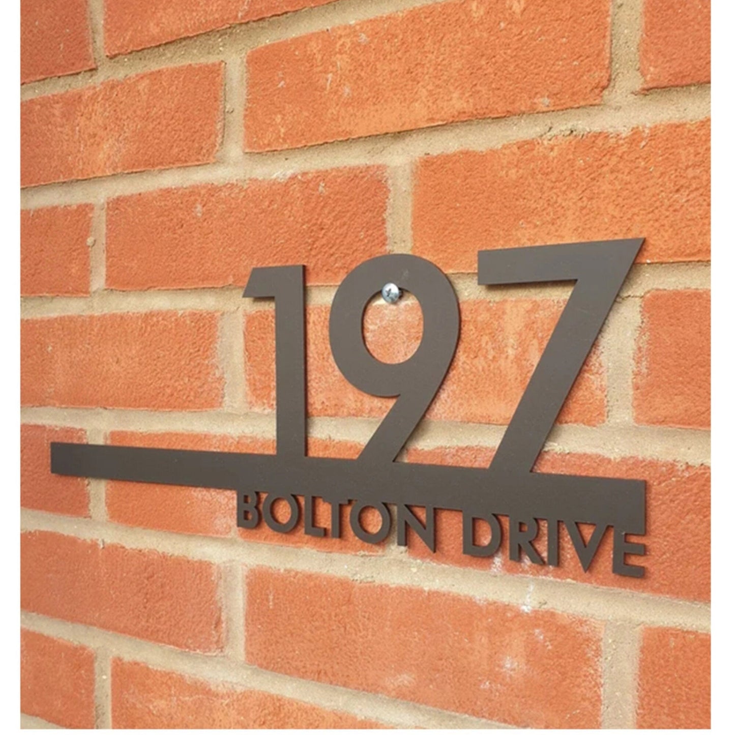 Custom Metal Address Sign, Metal House Numbers, Large Metal Sign, Modern Address Sign, Metal Address Plaque, Custom Street Sign