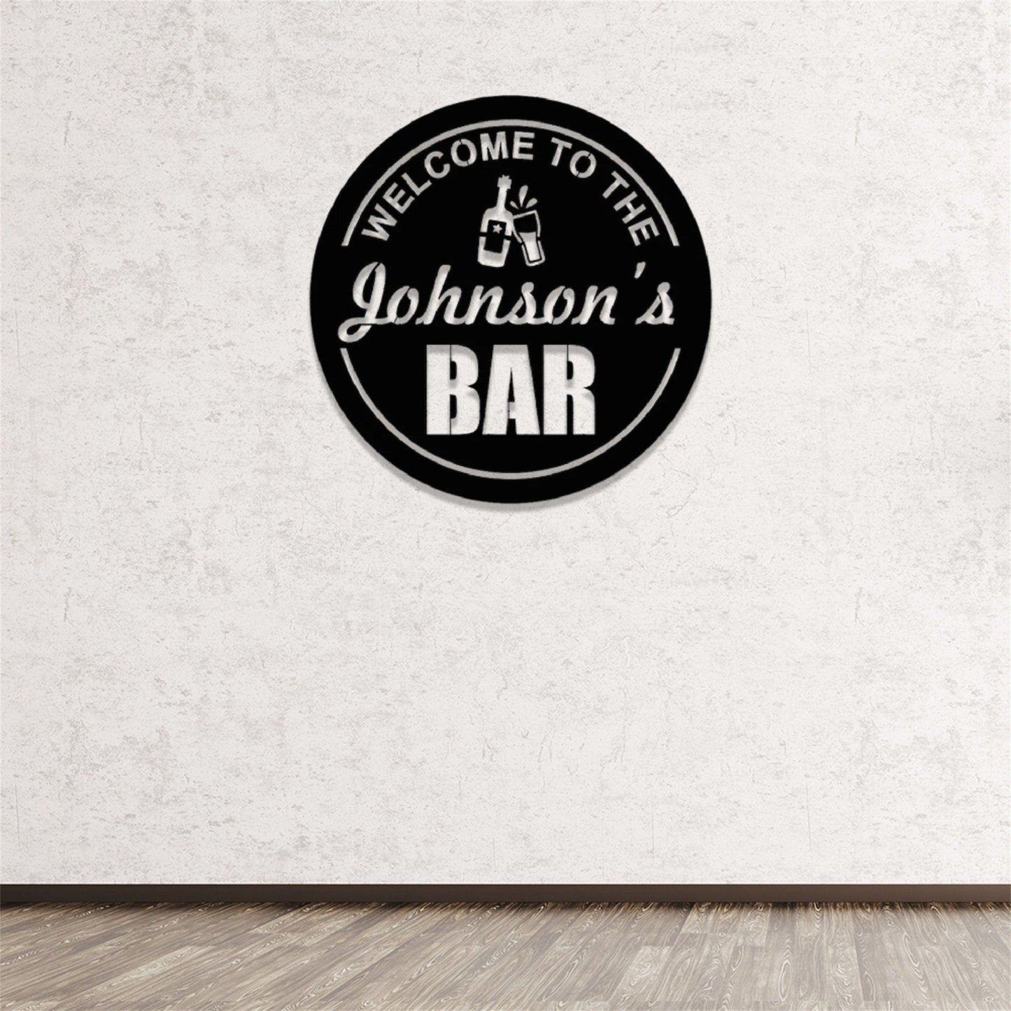 Personalized Welcome To The Bar Metal Sign, Custom Pub Sign, Bar Sign, Pub Bar Wall Art, Home Pub Shed Man Cave Wall Decor, Outdoor Patio Sign