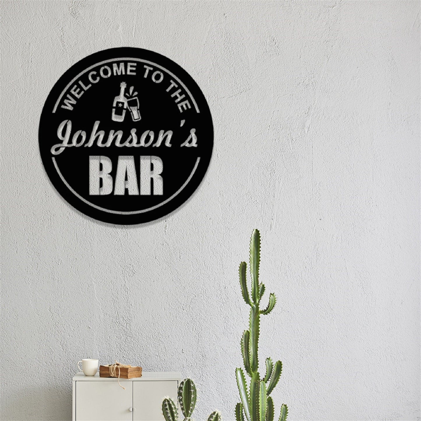 Personalized Welcome To The Bar Metal Sign, Custom Pub Sign, Bar Sign, Pub Bar Wall Art, Home Pub Shed Man Cave Wall Decor, Outdoor Patio Sign
