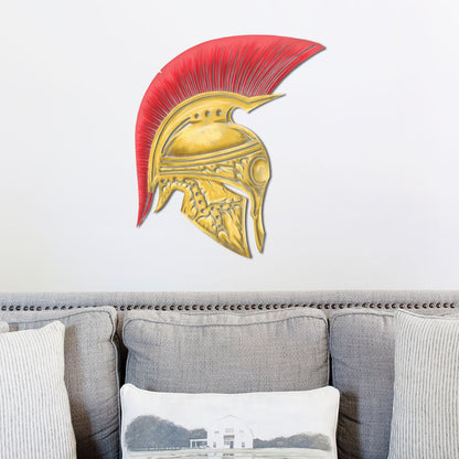 Painted Metal Spartan Helmet Sign, Spartan Helmet Sign, Metal Spartan Helmet Sign, Metal Wall Art, Metal Sign, Housewarming Sign, Outdoor