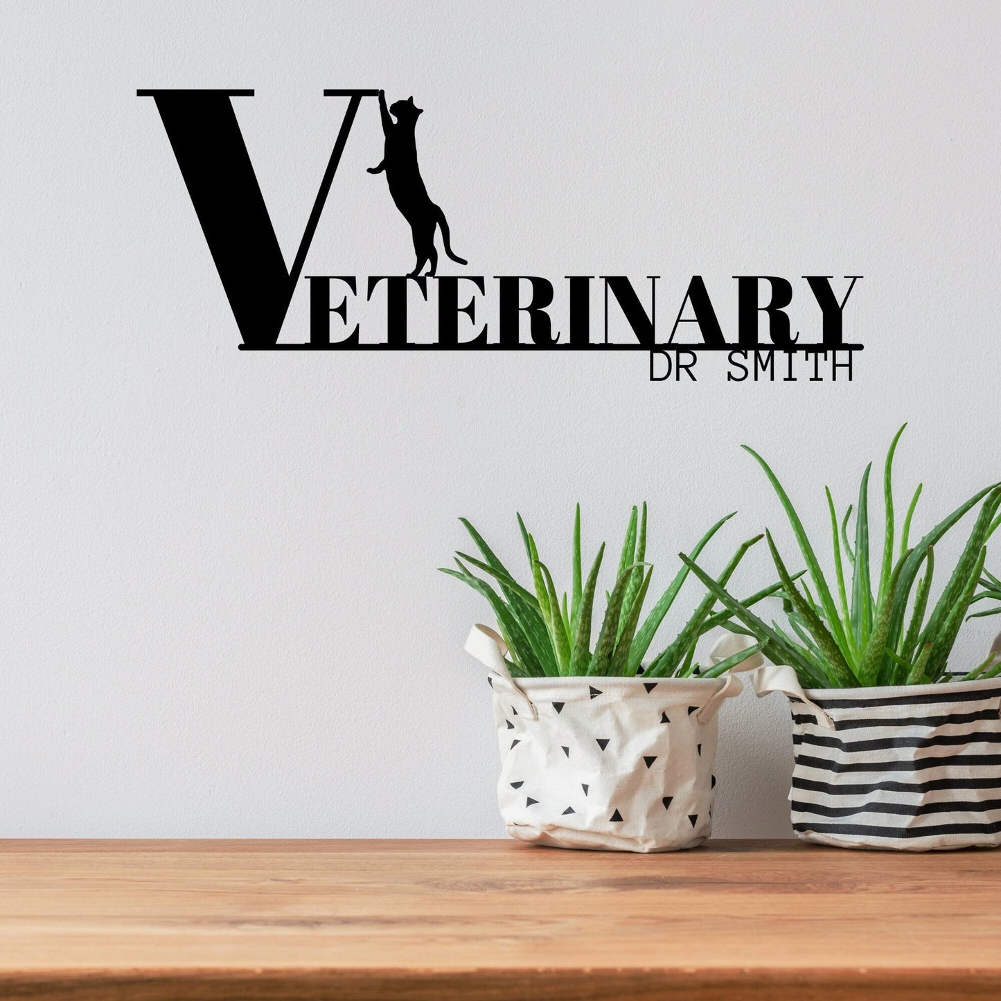Silver Veterinary Metal Sign, Veterinary Gift, Personalized Vet Gift, Veterinary Art, Gift For Veterinarian, Vet Room Decor