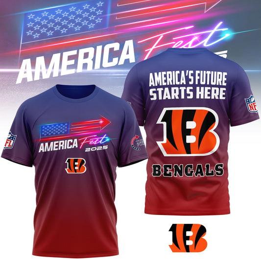 Cincinnati Bengals | Premium American Fest 2025 3D Shirt TD