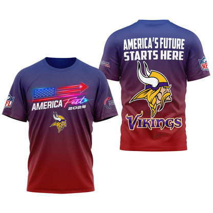 Minnesota Vikings | Premium American Fest 2025 3D Shirt TD