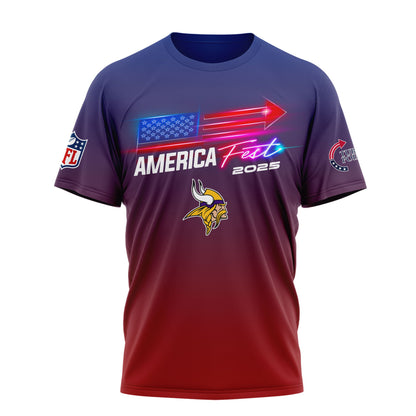 Minnesota Vikings | Premium American Fest 2025 3D Shirt TD