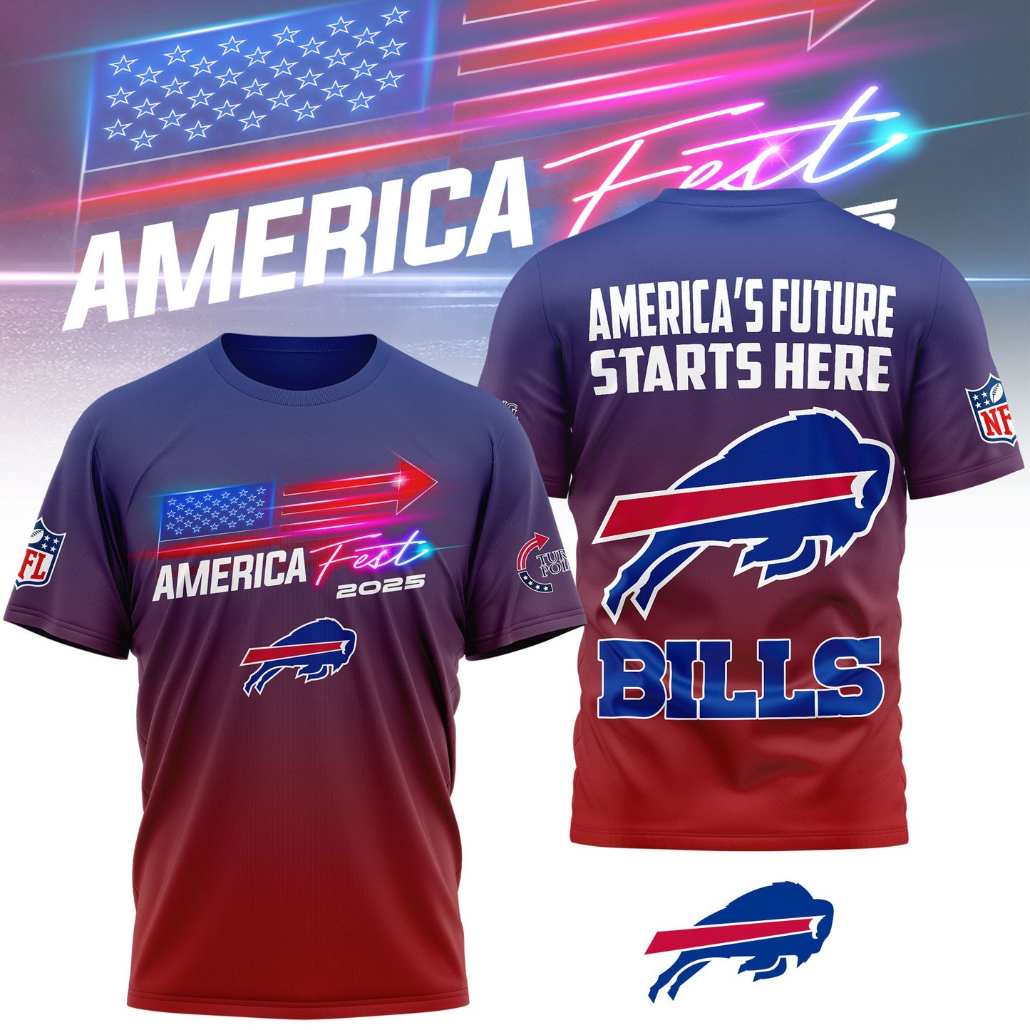 Buffalo Bills | Premium American Fest 2025 3D Shirt TD