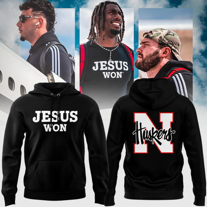 Exclusive Version Nebraska Football Jesus Won Hoodie 2025