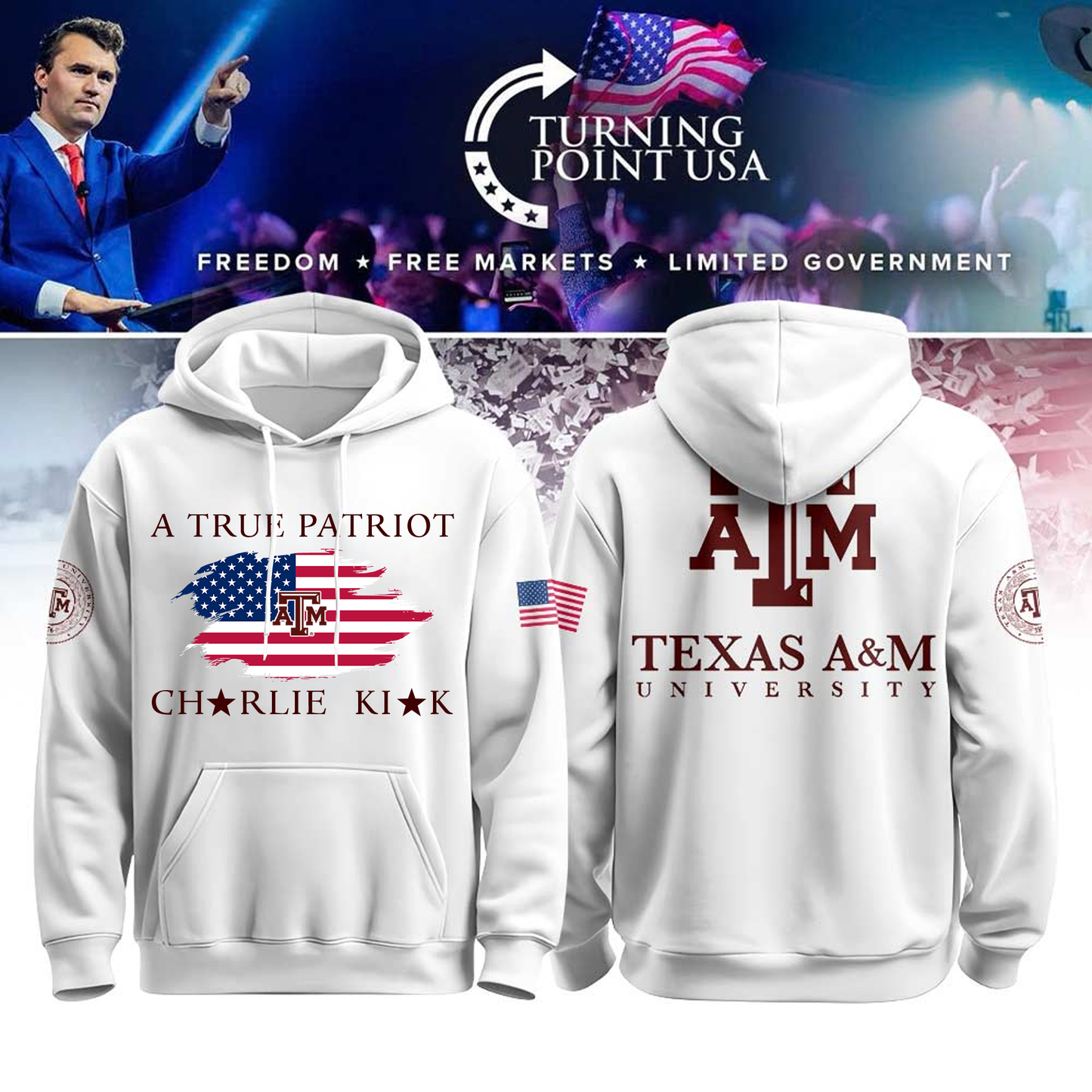 Texas A&M University x Turning Point USA Hoodie