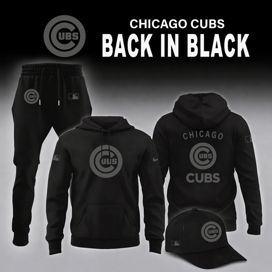 Chicago Cubs 2026 Back In Black Limited Edition Hoodie