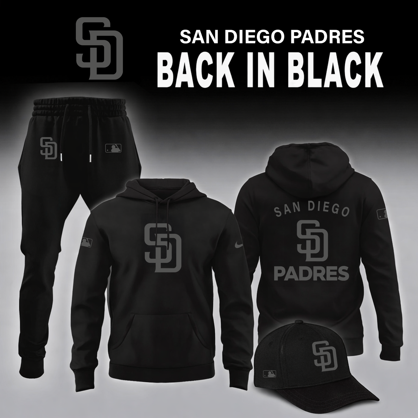 San Diego Padres 2026 Back In Black Limited Edition Hoodie