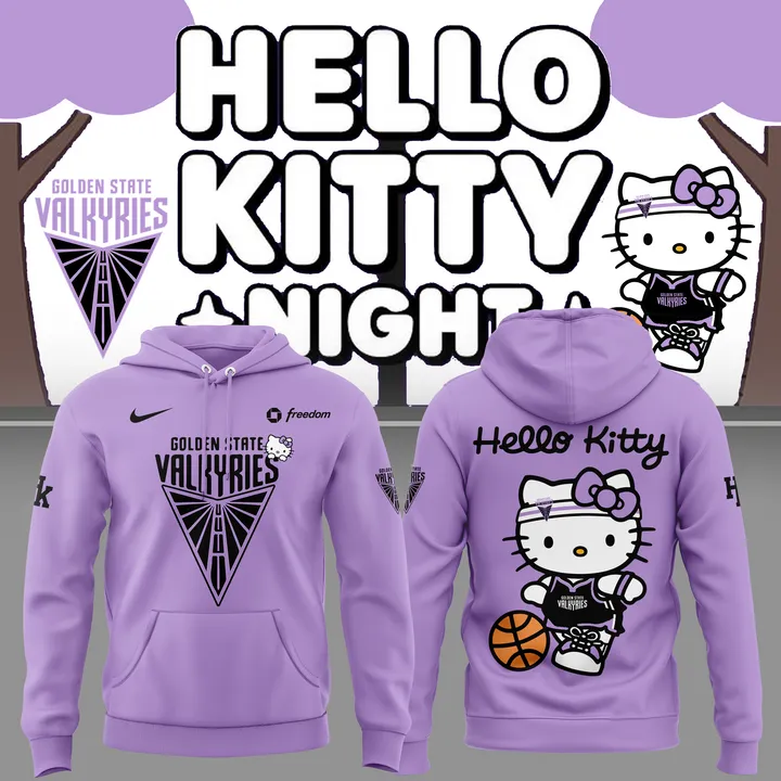 Golden State Valkyries x Hello Kitty Limited Edition 2025 Hoodie
