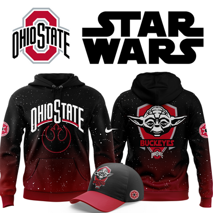 Premium Ohio State Buckeyes 2025 Star Wars Darth Vader Hoodie