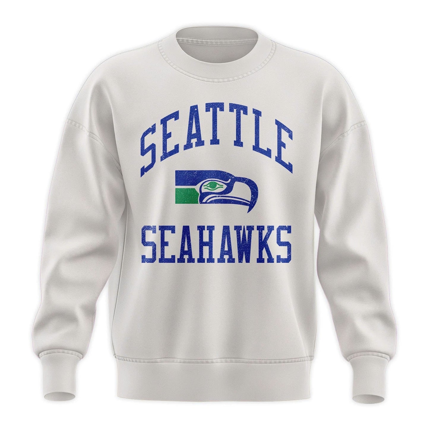 Seattle Seahawks Starter White Team Logo Pullover Sweatshirt