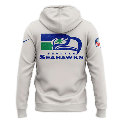 Seattle Seahawks Starter White Team Logo Hoodie V2