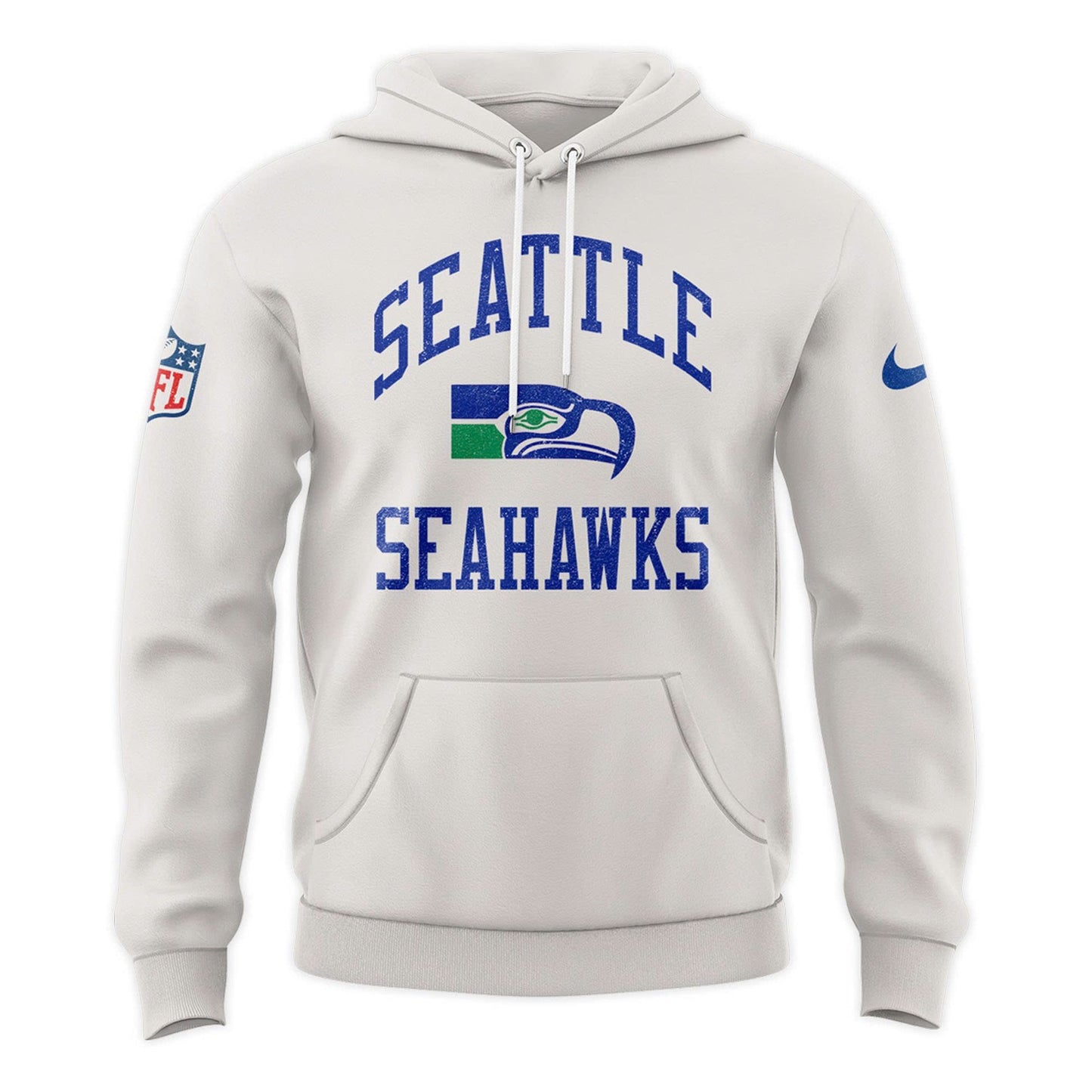 Seattle Seahawks Starter White Team Logo Hoodie V2