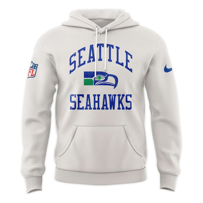 Seattle Seahawks Starter White Team Logo Hoodie V2