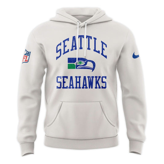 Seattle Seahawks Starter White Team Logo Hoodie V2