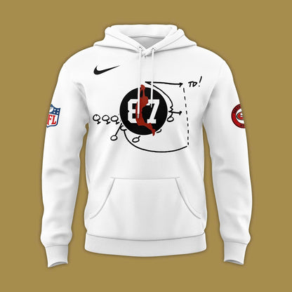 Brent Jones San Francisco 49ers"HONORING THE LEGACY OF DWIGHT CLARK" Hoodie 2025