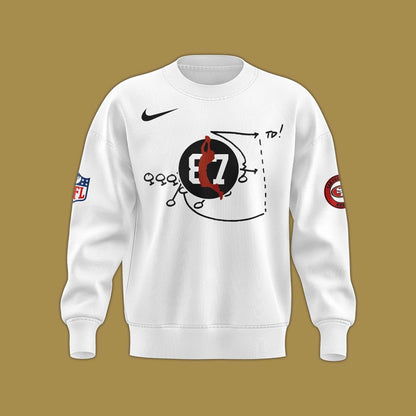 Brent Jones San Francisco 49ers"HONORING THE LEGACY OF DWIGHT CLARK" Sweatshirt 2025