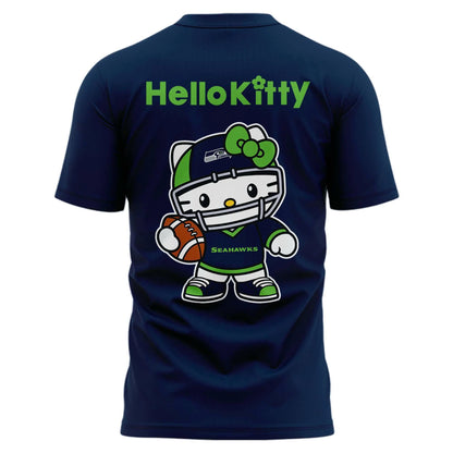 Special New Seahawks x Hello Kitty Tshirt 2025