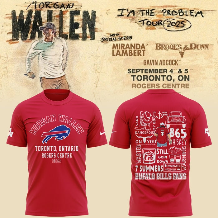 Exclusive Morgan Wallen x Buffalo Bills T-Shirt 2025 For Fans!
