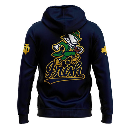 Notre Dame Football "The Fighting Irish" 2025 Navy Hoodie v3