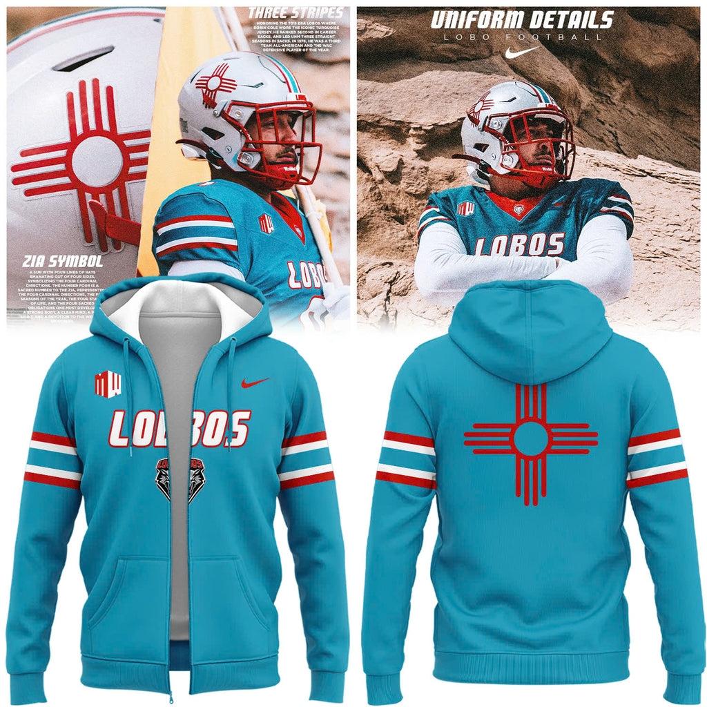 Special New The Turquoise Uniform Zip Hoodie