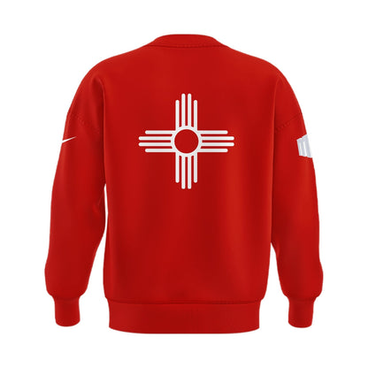 Special Edition New Mexico Lobos Wordmark Logo Uniform Sweat - Red