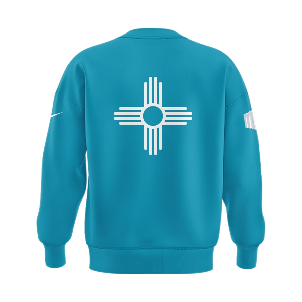 Special Edition New Mexico Lobos Wordmark Logo Uniform Sweat - The Turquoise